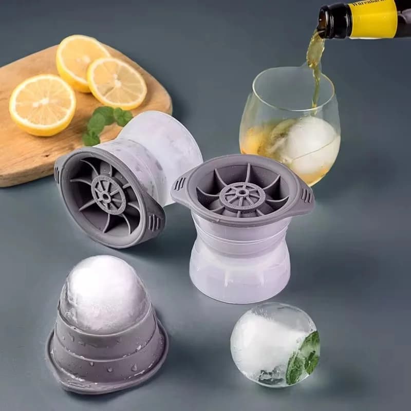 Molde esférico para hielo de 2 piezas