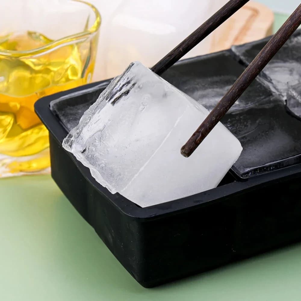 Bandeja grande para cubitos de hielo cuadrados