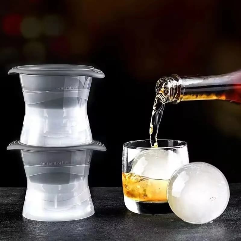 Molde esférico para hielo de 2 piezas