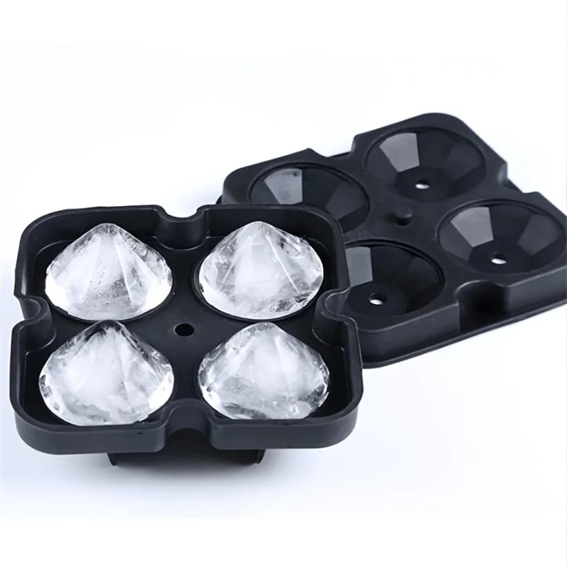 Molde para cubitos de hielo de diamante