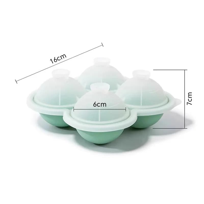Molde grande de bola de hielo de 6.5 cm