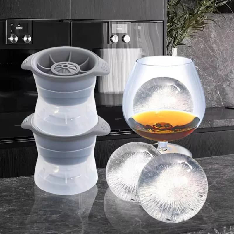 Molde esférico para hielo de 2 piezas