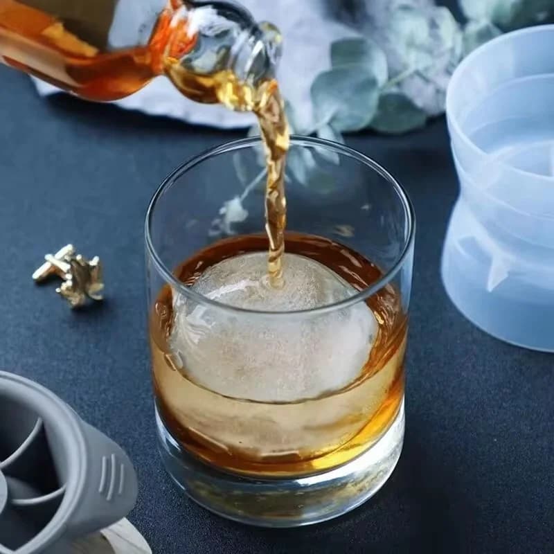 Molde esférico para hielo de 2 piezas
