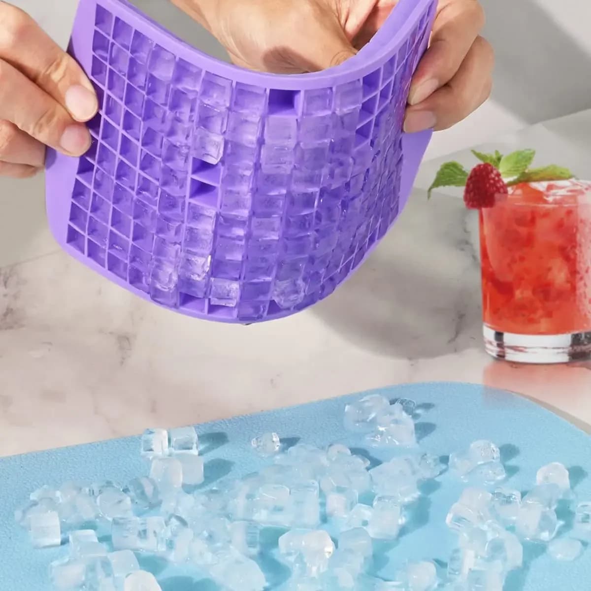 Molde mini de cubitos de hielo de 160 cavidades